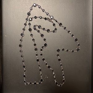 Cristabelle Jet 47 inch Necklace